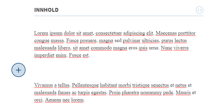 skjermbilde med eksempel